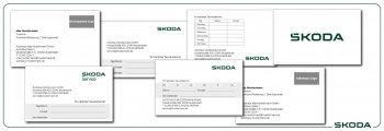 business cards and appointment cards Skoda