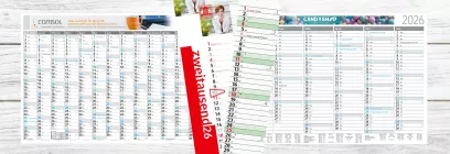 Wandkalender | Streifenkalender