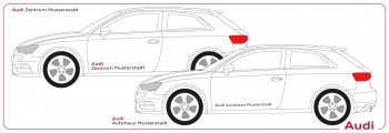 Fahrzeugbeschriftung Audi
