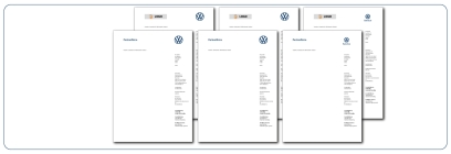 Briefbogen VW - Nutzfahrzeuge - Service