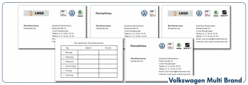 Visitenkarten VW Multi Brand
