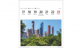 New York Postcard Calendar 2024