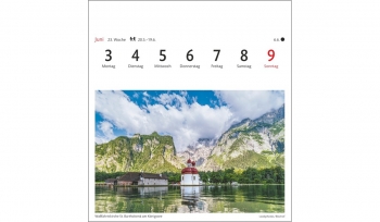 Bavaria Postcard Calendar 2025