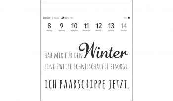 Typo-Sprüche-Kalender Postkartenkalender 2024