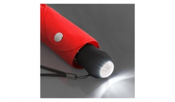 Folding umbrella Safebrella® LED lamp - red