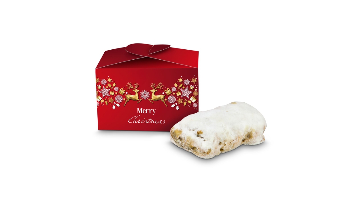Geschenkartikel / Präsentartikel: Mini-Stollen Merry Christmas