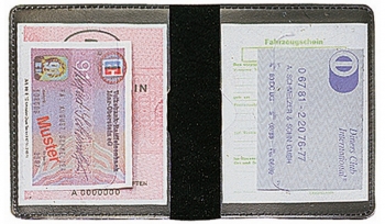 Licence wallet Lefastoff offen 2 slip black