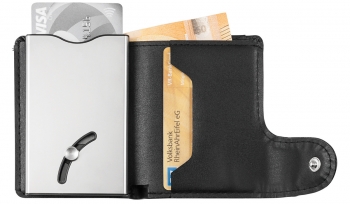 Mini-Geldbörse IWalletDeLuxe schwarz