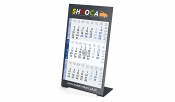 3-month calendar 2025 Desktop 3 Color 1-year including advertising printing