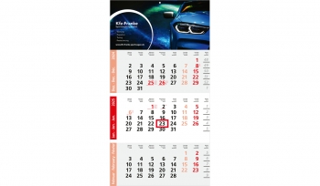 3-month calendar 2025 Logic 3 Post A