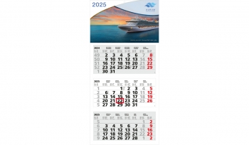 3-Monatskalender 2025 Medium Light 3 Standard