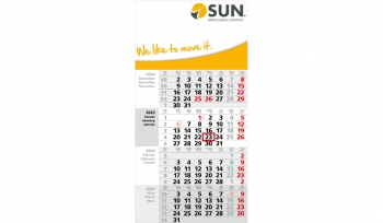 4-month calendar 2025 Square 4 Post