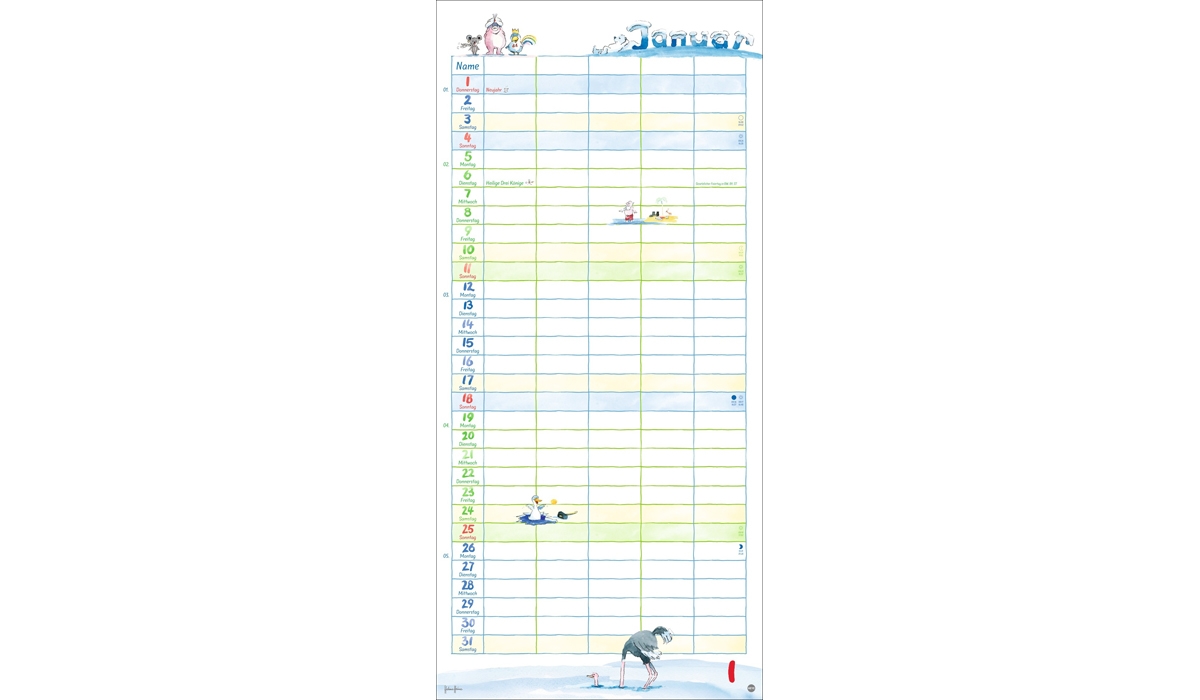 advertising calendar: Heine Family Planner 2026