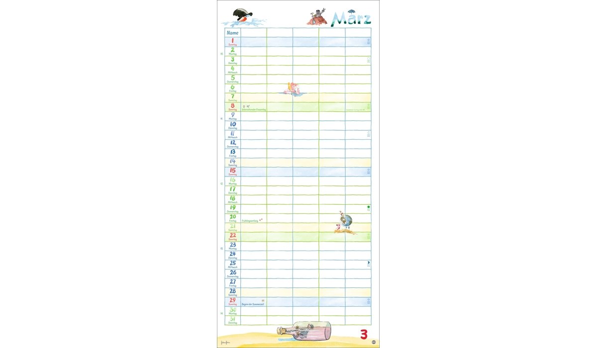 advertising calendar: Heine Family Planner 2026