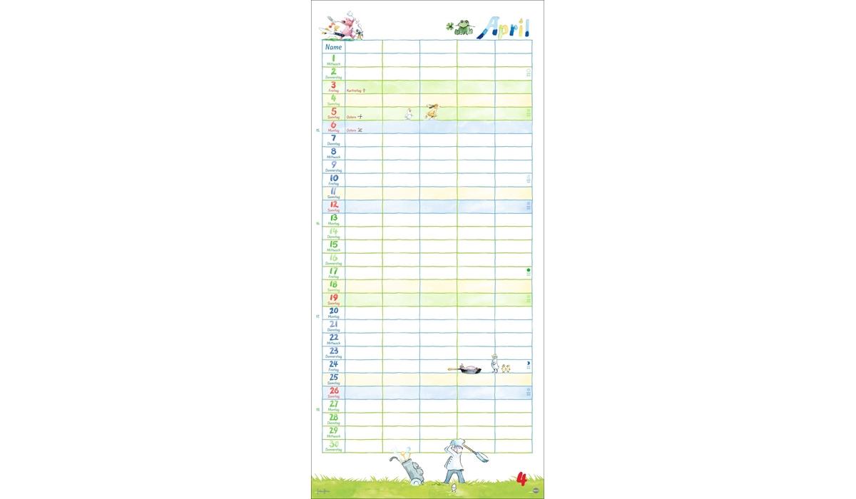 advertising calendar: Heine Family Planner 2026