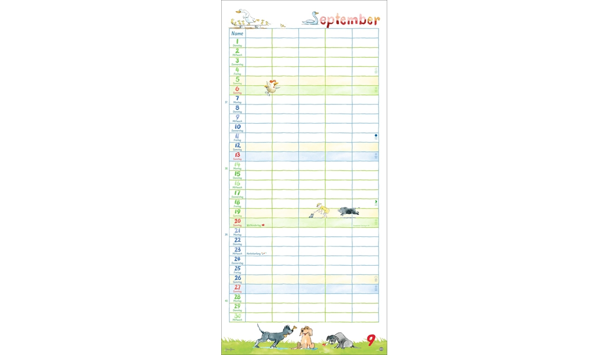advertising calendar: Heine Family Planner 2026