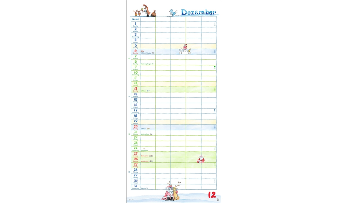 advertising calendar: Heine Family Planner 2026