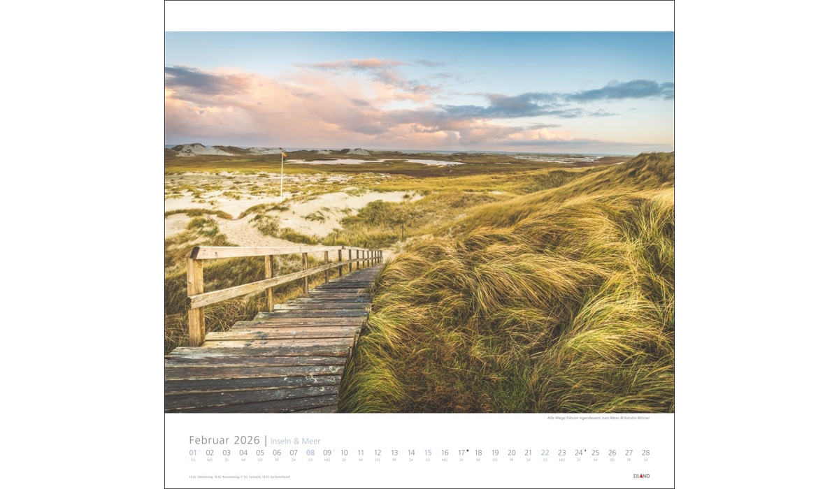 advertising calendar: Islands And Sea 2026