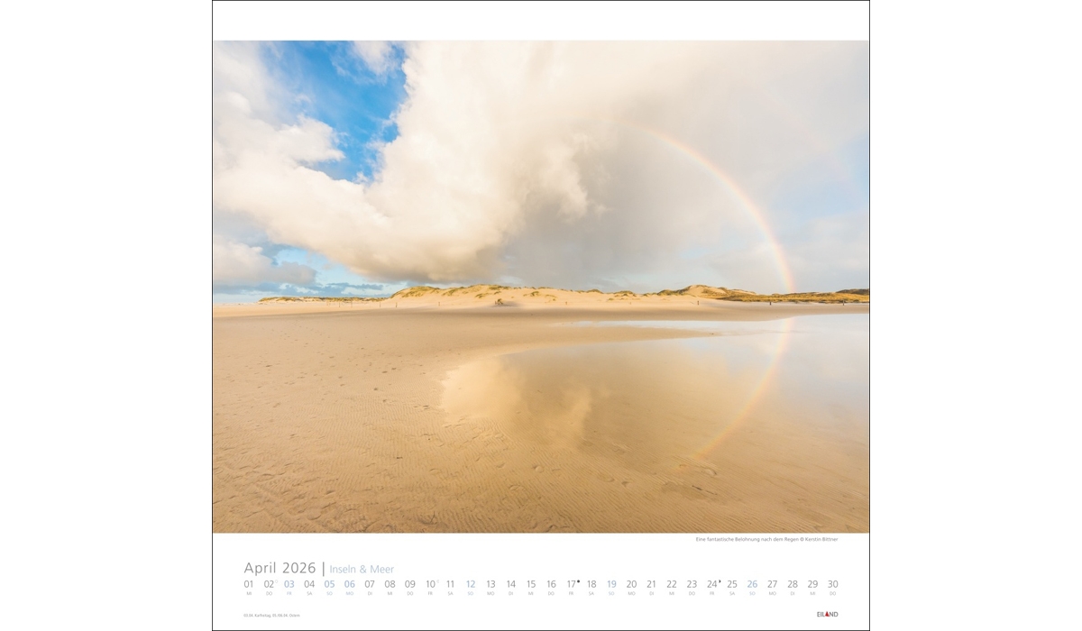 advertising calendar: Islands And Sea 2026