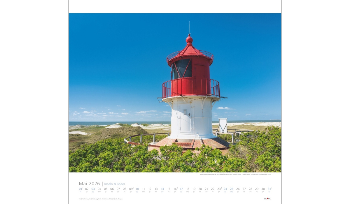 advertising calendar: Islands And Sea 2026