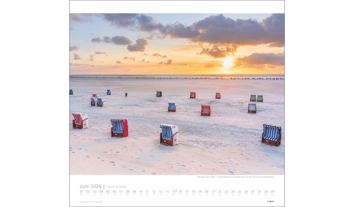 advertising calendar: Islands And Sea 2026