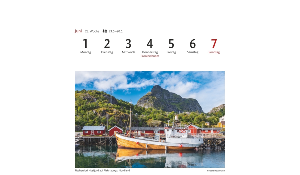 advertising calendar: Norway Postcard Calendar 2026
