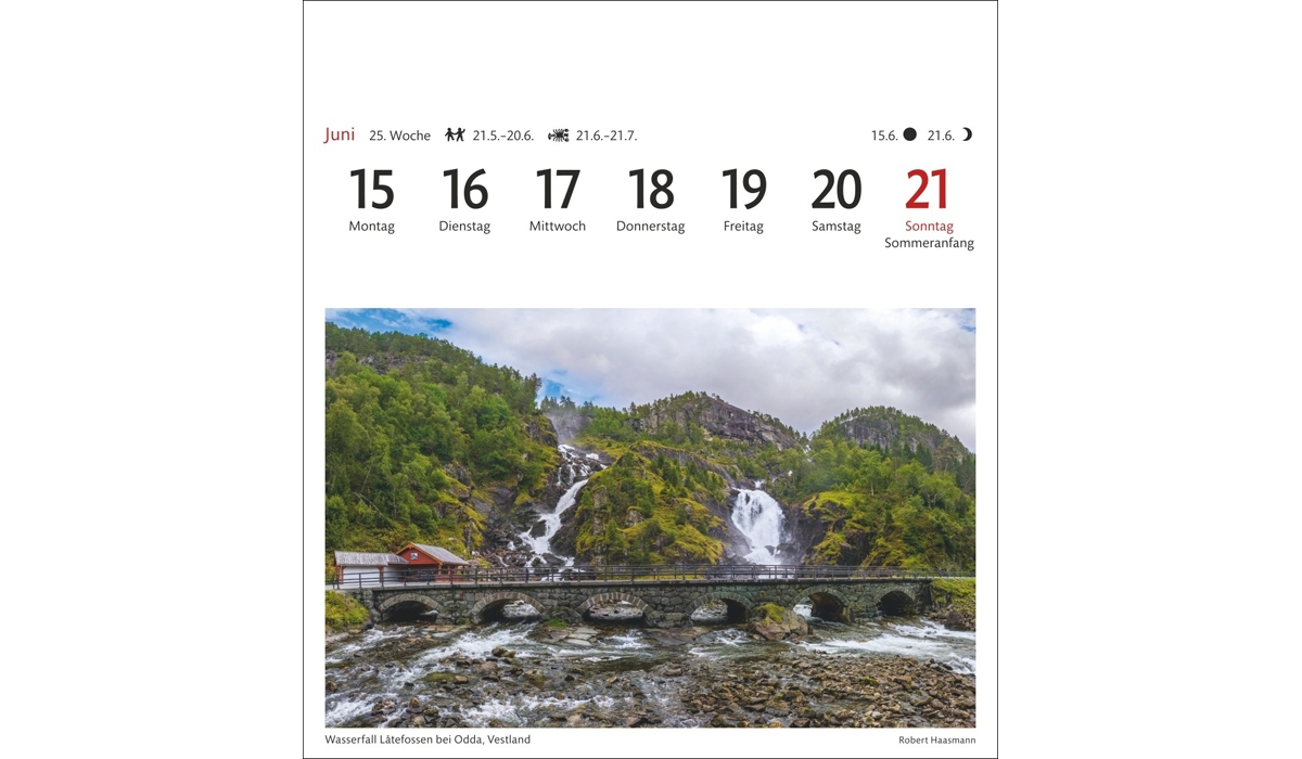advertising calendar: Norway Postcard Calendar 2026