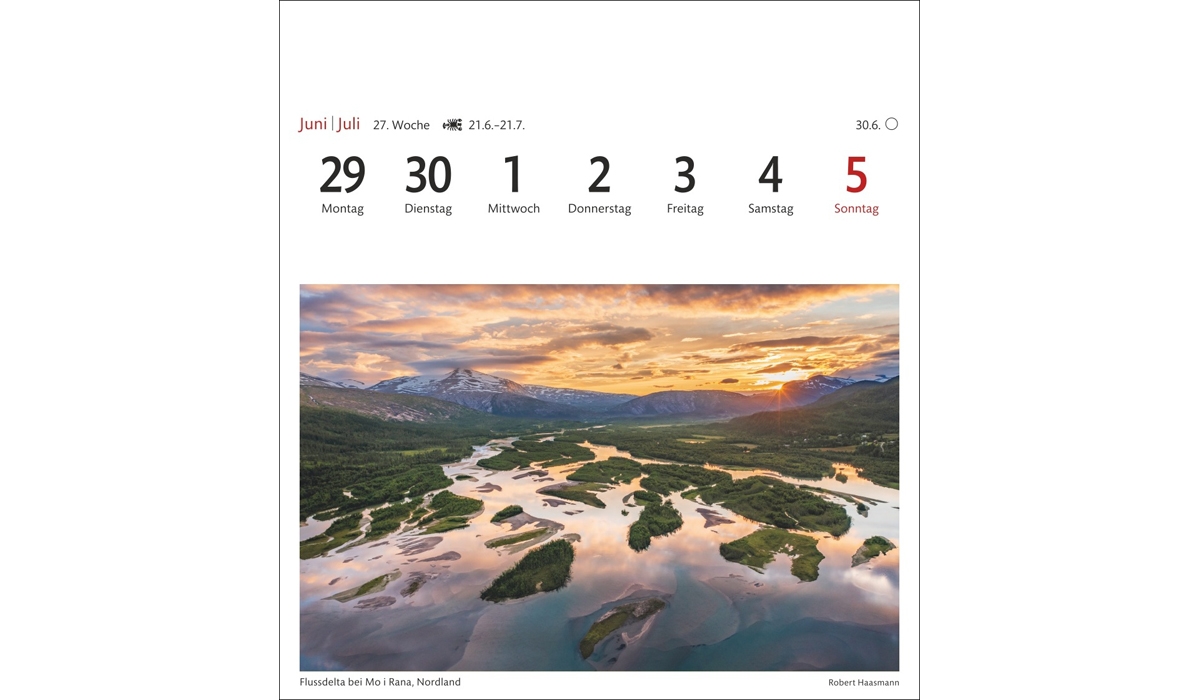 advertising calendar: Norway Postcard Calendar 2026