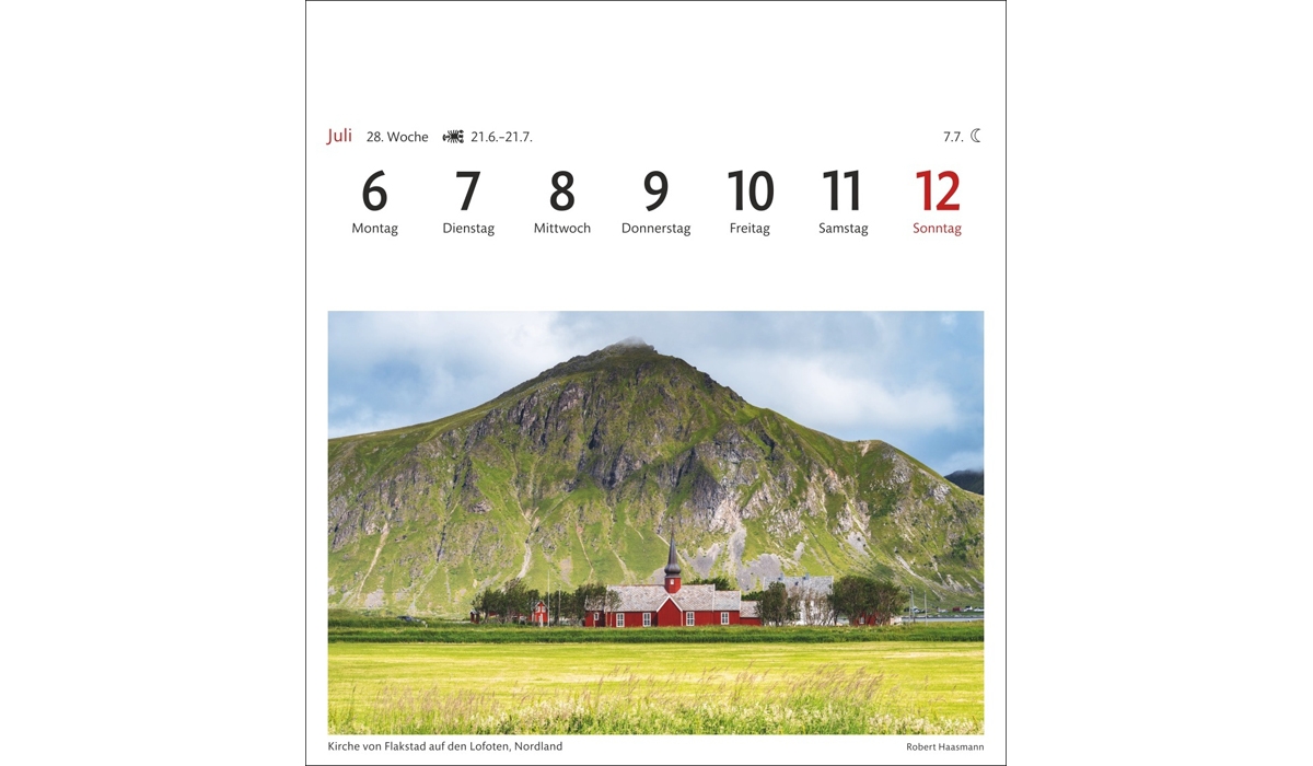 advertising calendar: Norway Postcard Calendar 2026