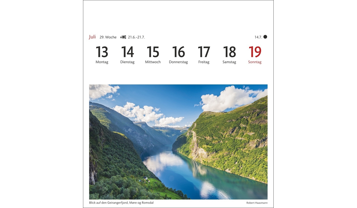 advertising calendar: Norway Postcard Calendar 2026