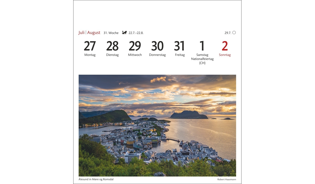advertising calendar: Norway Postcard Calendar 2026