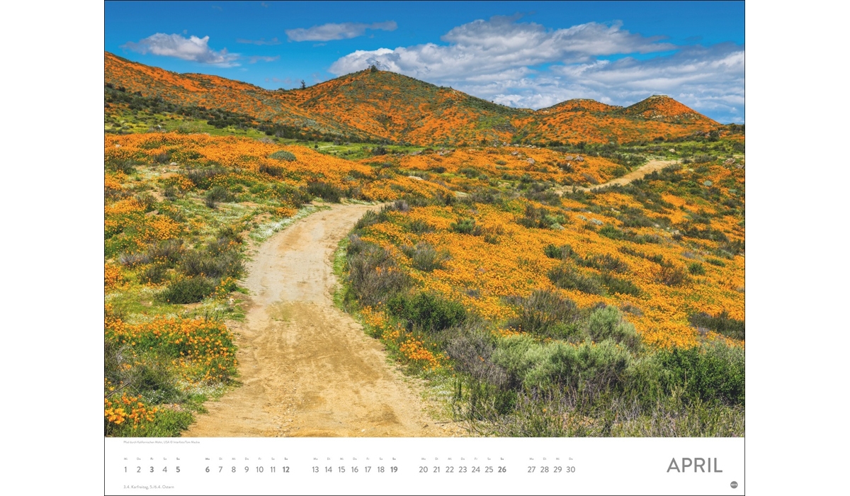 advertising calendar: On Dream Paths 2026
