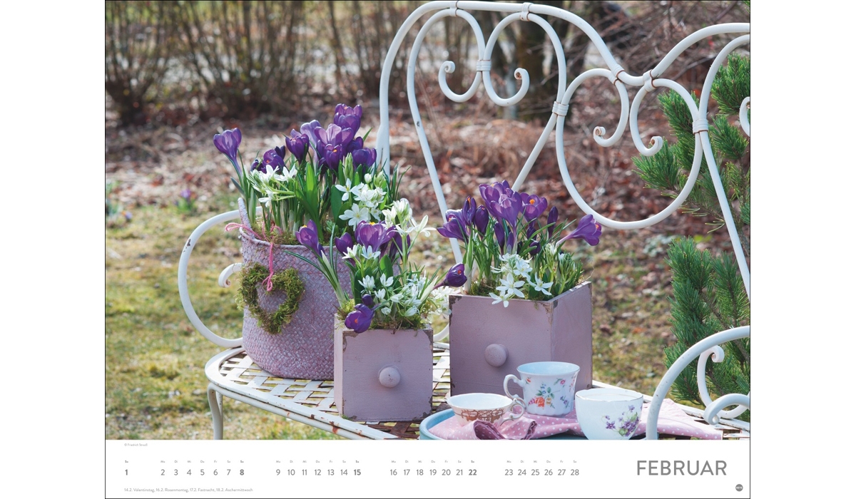 advertising calendar: Blumenpracht 2026