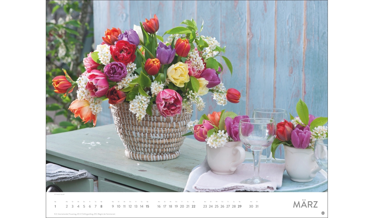 advertising calendar: Blumenpracht 2026