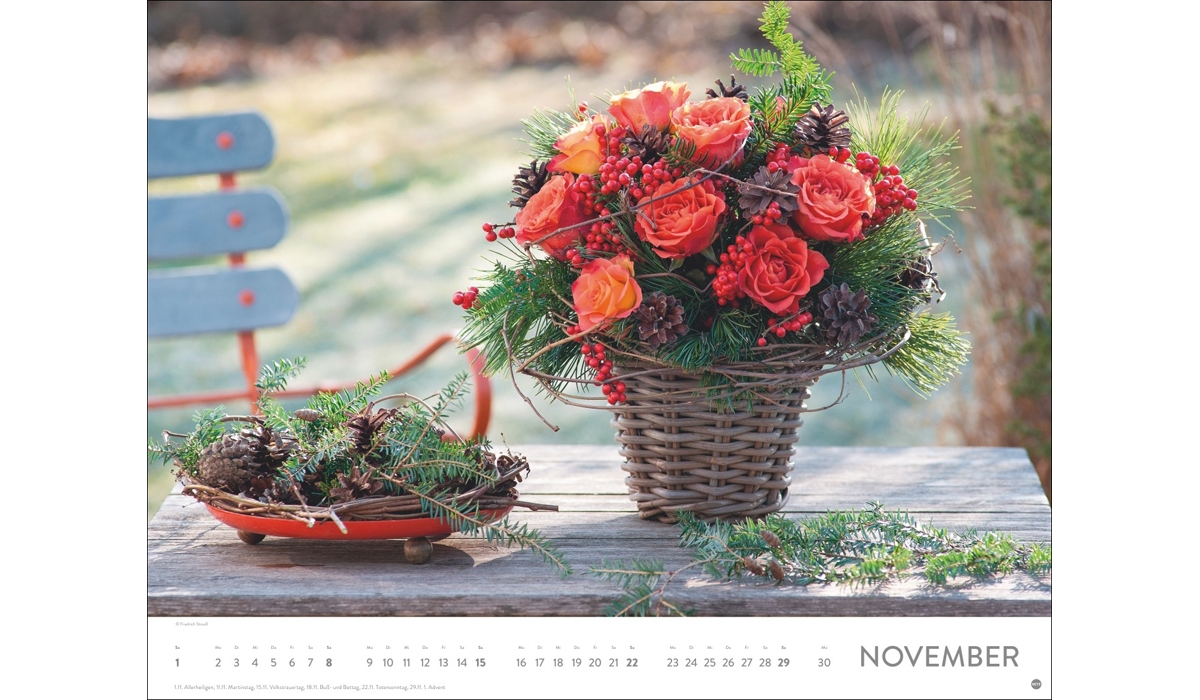 advertising calendar: Blumenpracht 2026