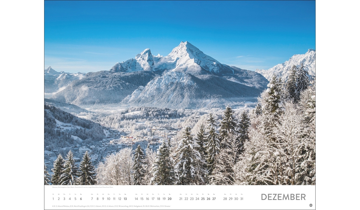 advertising calendar: Fascination Alps Poster Calendar 2026