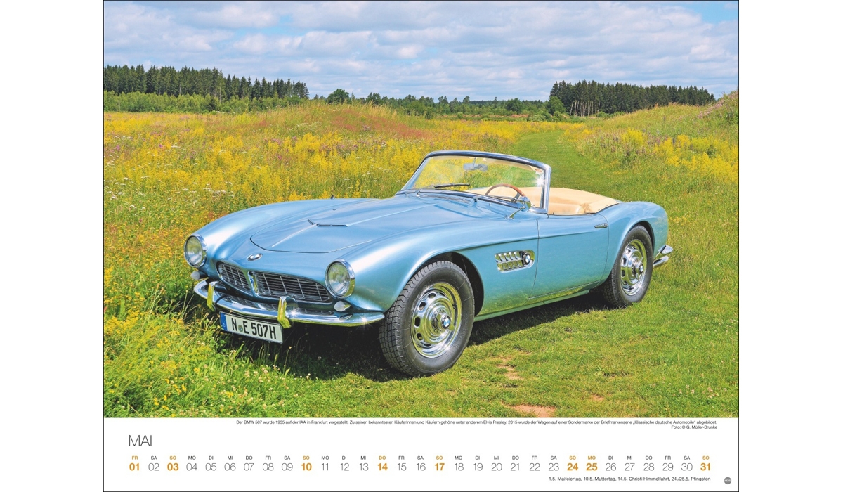 advertising calendar: Legendary Cars 2026