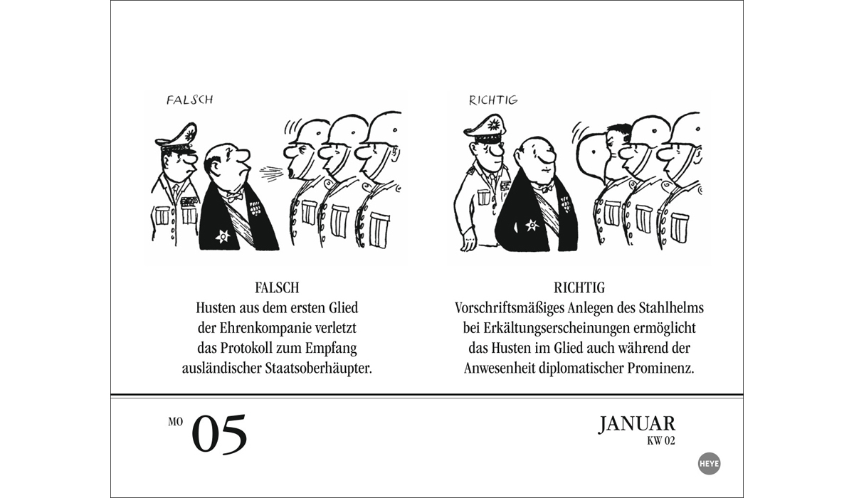 Werbekalender: Loriot Tagesabreißkalender 2026