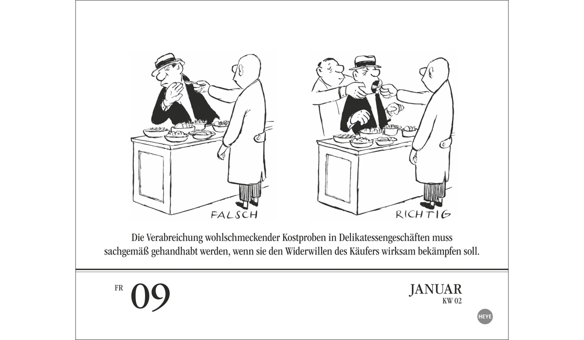 Werbekalender: Loriot Tagesabreißkalender 2026