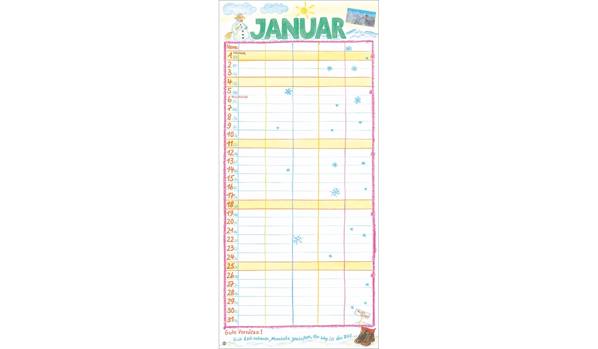 Werbekalender: Kohwagner Unser Familienkalender 2026