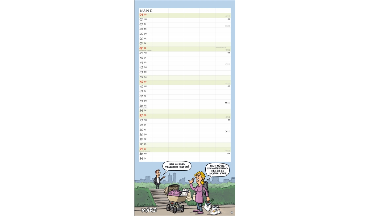 advertising calendar: Holtschulte family planner 2026
