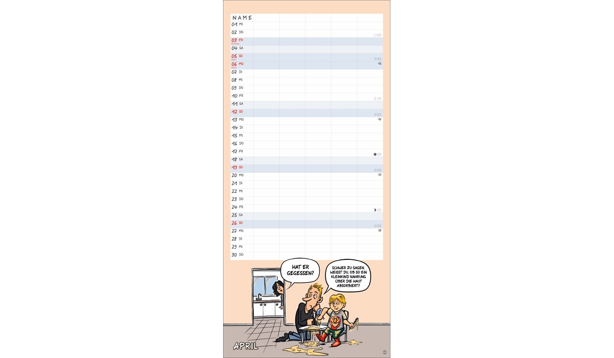 advertising calendar: Holtschulte family planner 2026