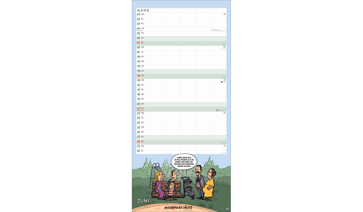 advertising calendar: Holtschulte family planner 2026