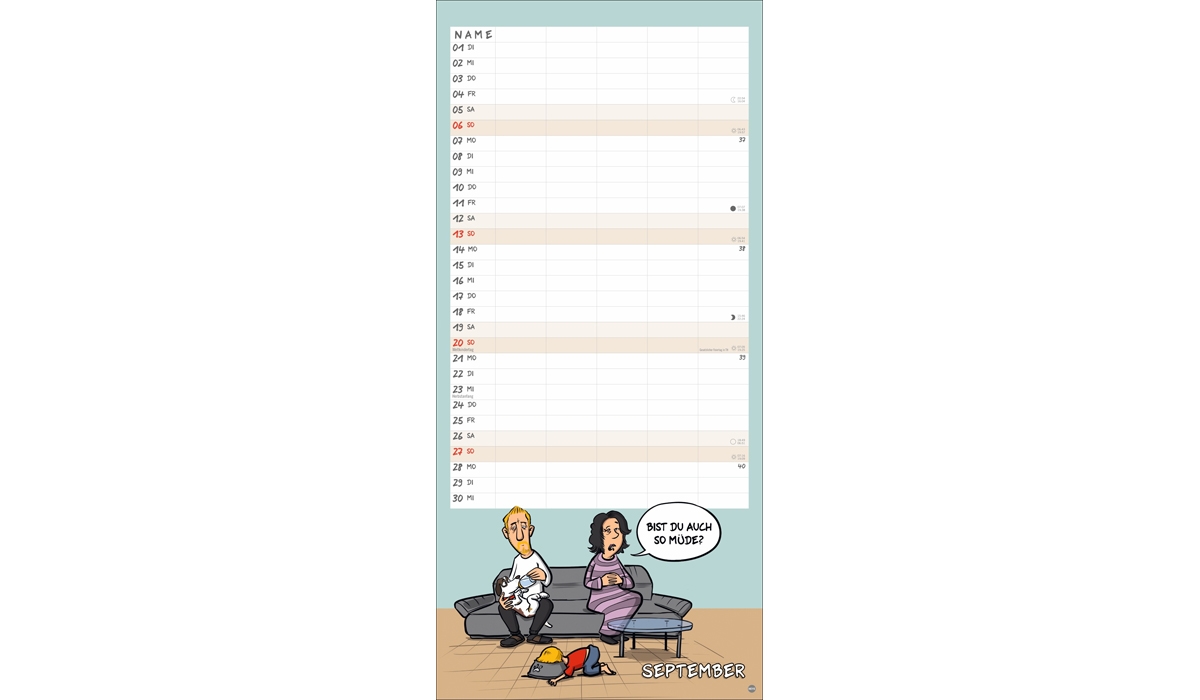 advertising calendar: Holtschulte family planner 2026