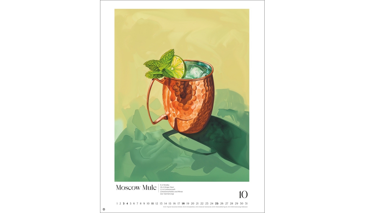 Werbekalender: Cocktails Posterkalender 2026