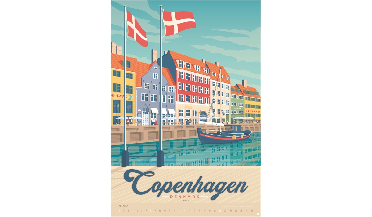 Werbekalender: Travel the World Posterkalender 2026