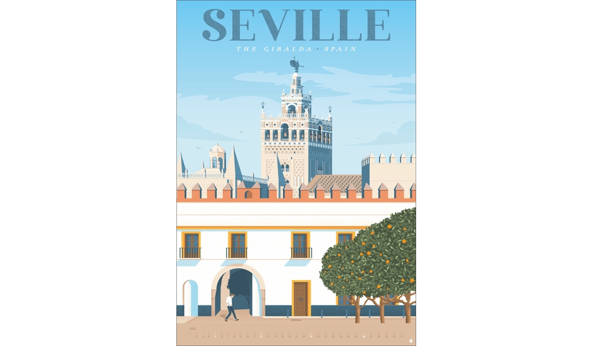 Werbekalender: Travel the World Posterkalender 2026