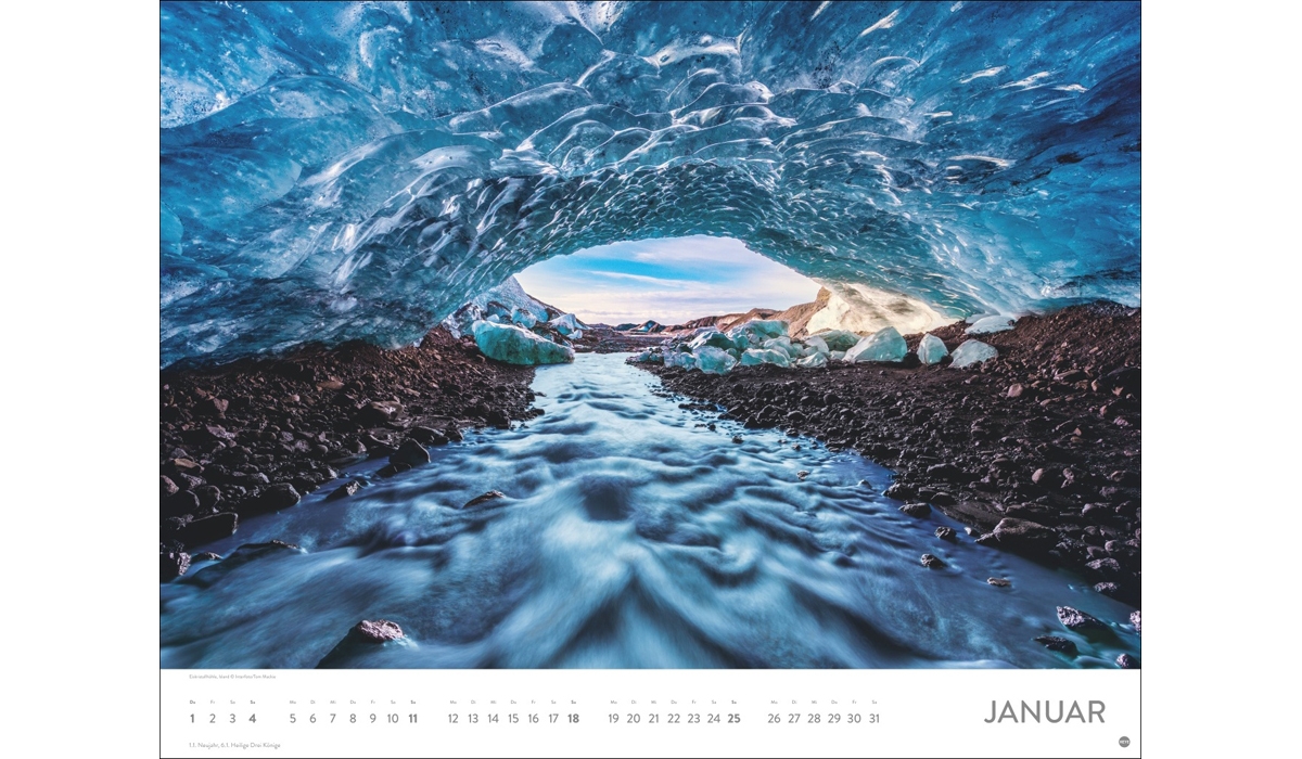 advertising calendar: Places of the power poster calendar 2026
