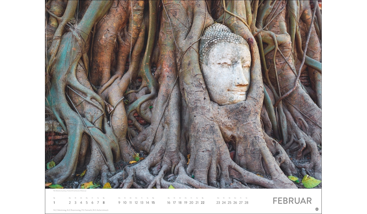 advertising calendar: Places of the power poster calendar 2026