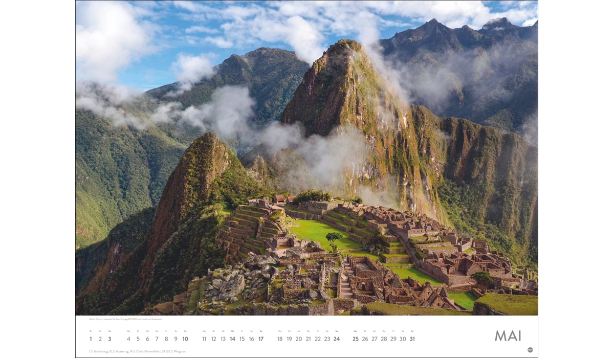 advertising calendar: Places of the power poster calendar 2026